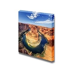 Canvas Prints Wall Art - Beautiful Scenery/Landscape of The Horse Shoe Bend at Utah, USA | Modern Home Deoration/Wall Art Giclee Printing Wrapped Canvas Art Ready to Hang - 12" x 12"