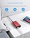 [Pure Sine Wave] BESTEK Travel Converter Adapter 220V to 110V Power Voltage Converter 0-2.4A Dual Smart USB UK/AU/US Worldwide Plug (Red-Black)