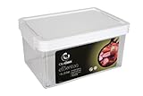 Click Clack Kitchen Essentials 2 Quart Airtight Container, White Lid