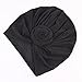 Voberry Kids Baby Bohemian Head Wrap Cap Cute Cotton Turban Knot Hat (Black)
