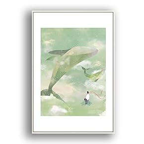 Framed Canvas Wall Art for Living Room, Bedroom Whale Canvas Prints for Modern Home Decoration Ready to Hang - 16"x24" inches
