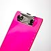 Officemate Transparent Plastic Clipboard, Letter Size with Ruler Markings, Neon Pink (83009)