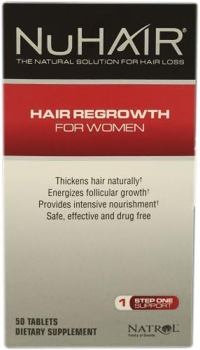 Natrol Nuhair Hair Regrwoth for Women 50 Tablets by NuHair Hair Regrowth