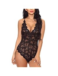 Reyokale Teddy - Body de encaje para mujer