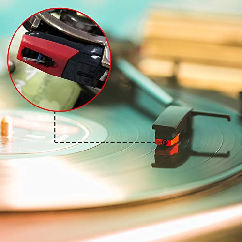 Record Player Needle, Turntable Replacement Stylus Needles for Vinyl Record Player (4 Pack) - Thumbnail 5
