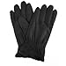 Isotoner Women's Faux Suede SmarTouch Gloves, Medium, Black