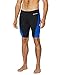 baleaf Men's Swimsuit Swim Jammers Athletic Training Swimwear Durable Team Lap Swimming Racing Competition Black/Blue Medium