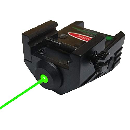 Dycoo Tactical Green Laser Sight , Magentic Charging Gun Laser Fit Standard Picatinny Rail or Weaver Accessory Rail, Green Dot Laser with Build-in Rechargeable Battery for Pistols Rifles Handguns