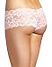Baci Lingerie Women's Let's Play Lace Boyshort Panty, Light Pink, Large