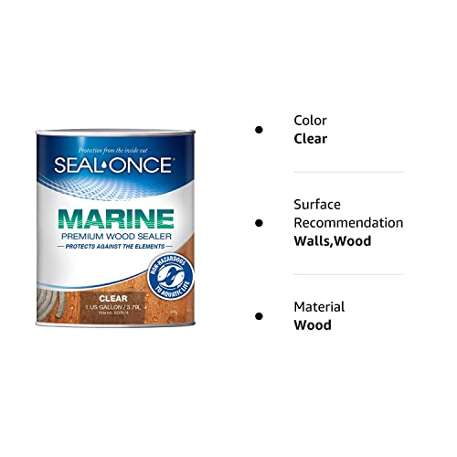 SealOnce Marine Premium Wood Sealer Waterproof Sealant Wood Stain