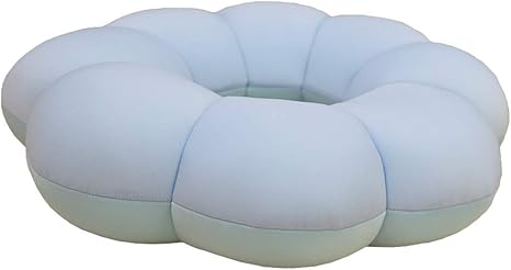 Amazon Co Jp ビーズクッション 円座クッション 極小ビーズ ドーナツ型 おしりサポート ブルー グリーン 径40 11cm Crt 7586blgn ホーム キッチン