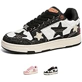 ACARITOUCH Retro Star Platform Shoes Vintage Chunky Sneakers for Women Men Trendy Casual Aesthetic Y2k Skate Shoes