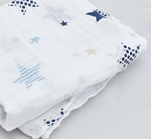 Swaddle Blanket by Dreamtown Kids (Dark Blue)