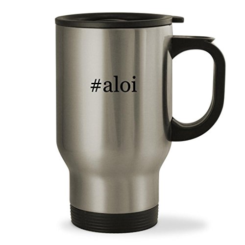 #aloi - 14oz Hashtag Sturdy Stainless Steel Travel Mug, Silver