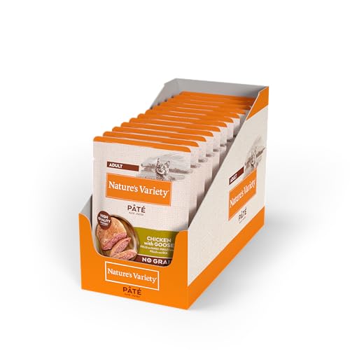 Natures Variety Original No Grain - Pate para Gatos Adultos con Pollo con Ganso - Caja 12 x 70 g