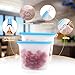 MOICO Reusable Silicone Food Storage Bags, 5 Pack Airtight Seal Food Preservation Bag, BPA Free Leakproof Freezer Bags for Vegetable, Lunch, Snack, Fruit, Sandwich, Cereal
