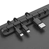 Cable Clips, 3 Packs Cord Management Organizer, Silicone Adhesive Hooks, Wire Cord Holder for Power Cords and Charging…