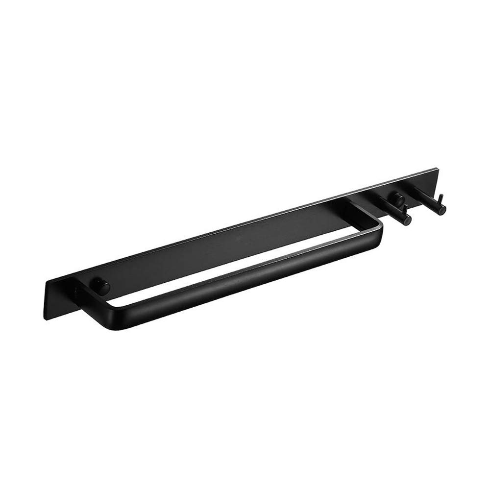 Gabriera Towel Bar with 2 Hook for Bathroom Kitchen 15.7" Towel Holder Rack Wall Mounted Aluminum