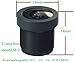 Wide Angle 2.1mm 1080P Board Lens Black for Security Camera CCTV Surveillance