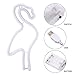 AIZESI Flamingo Neon Light Decor Lamp Flamingo Neon Signs,LED Neon Lamps,LED Ligths Wall Decoration Girls Bedroom,Living Room,Christmas,Party as Kids Gift(Pink Flamingo)