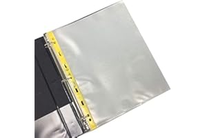 Static Care ESD Sheet Protectors, 8.5"x11", 9 Hole Punched, 3 mil Thickness, 100 Per Pack
