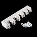 ONMIER 2 Pack Mop and Broom Holder wall mount Garage Organization Hanger Wall Mounted, Hanging Tool Organizer Storage Rack for Home Gard Yard Item - 5 Slots and 6 Hooks