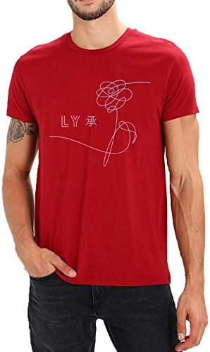 Mott2 Unisex Cotton Love Yourself Bangtan Sonyeondan Bangtan Boys BTS Dope Kpop Band Printed Round Neck Jersey T-Shirts