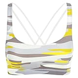CRZ YOGA Women's Workout Cross Back Soft Fit Light Support Yoga Sports Bra Multicoloured #3 M