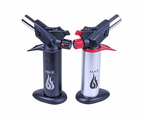 Culinary Butane Torch - Cooking Kitchen Blow Torch - DIY Chefs Torch for Creme Brulee - Searing, Glazing, Roasting, Soldering, Light Welding or Brazing - Professional Quality Home Cooking or Repairs