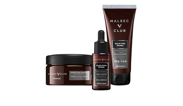 Combo Malbec Club Barba Creme Para Barbear Balm Pos Barba Oleo Para Barba Amazon Com Br Beleza