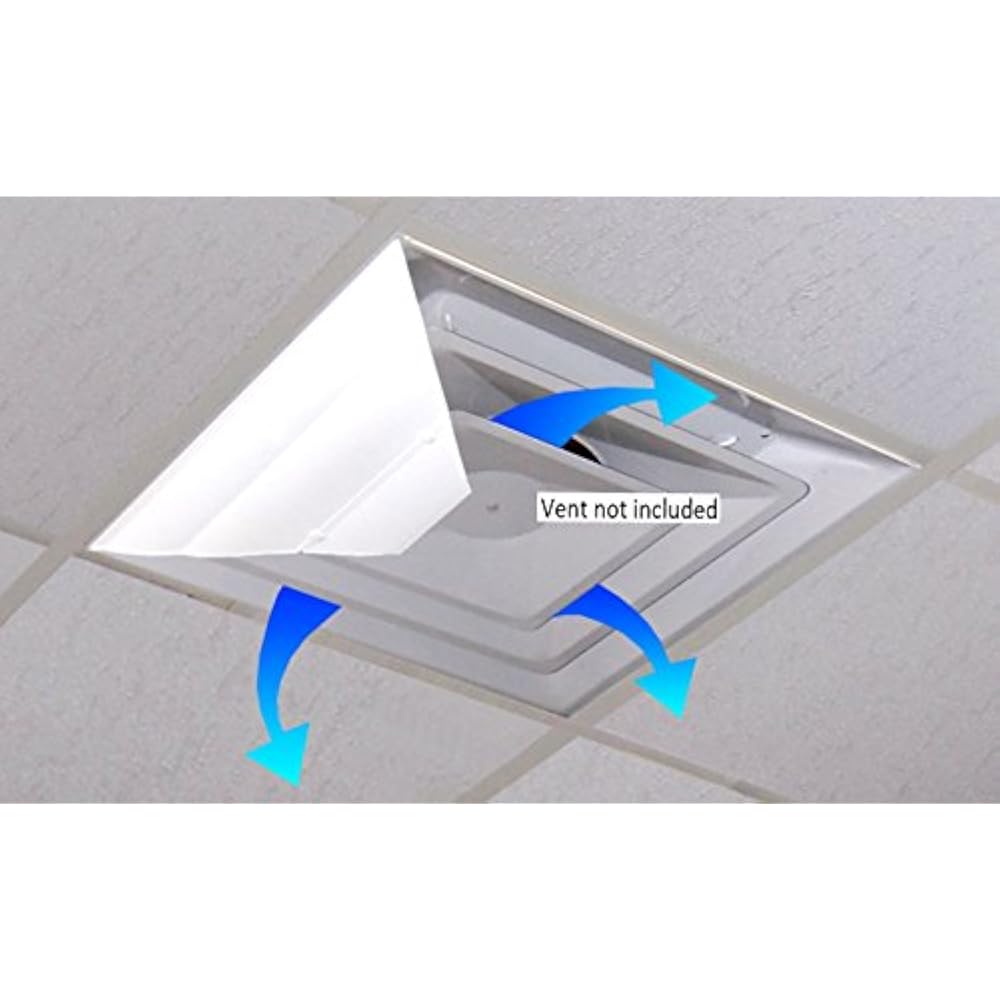 Air Deflector For Office Ceiling Vents 24"x (Set Of 1) Registers