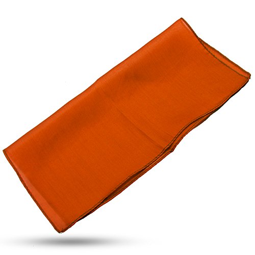 Magic Makers Professional Grade 9 Inch Magician's Silk - Orange