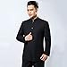 Chinese Traditional Men Uniform Chinese Tang Tunic Suit Two Pieces Black