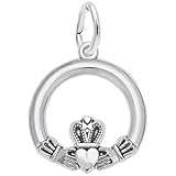 Rembrandt Charms, Claddagh.925 Sterling Silver