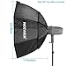 Neewer 32x32inches/80x80centimeters Octagon Flash Softbox with Grid and Bowens Mount Speedring Compatible with Nikon Canon Sony Pentax Olympus Panasonic Lumix Neewer Flash
