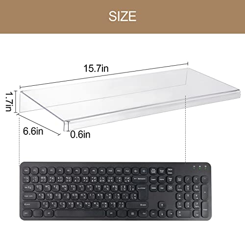 Acrylic Desktop DryErase Board Computer Keyboard Stand with Appropriate Inclination