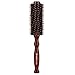 Mokale Natural Boar Bristle Round Comb Hair Brush with Ergonomic Natural Wood Handle,2.2 Inch,Styling Essentials for Hair Drying, Styling, Curling