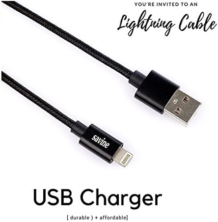 iPhone cable USB charger for iPhone X iphone 8 iPhone Cord for iPhone X, 8, 8 Plus, 7, 7 Plus, 6s, 6s Plus, SE, 5s, 5c, 5, iPad mini, iPad Air, iPad Pro, iPod - 5ft black