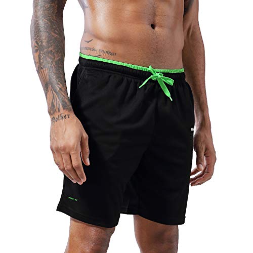 image for 1994Fashion Men's Running Shorts Gym Active Shorts with Pockets Quick 