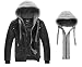 WantDo Men's Fashion Faux Pu Leather Jackets