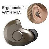 Bluetooth Headset, AngLink 0.13oz Only V4.1 Mini Bluetooth Earpiece Wireless Earpiece In-ear Mini Bluetooth Earbuds with Microphone Mic Hands-free for iPhone Samsung and Other Smartphones (Brown)