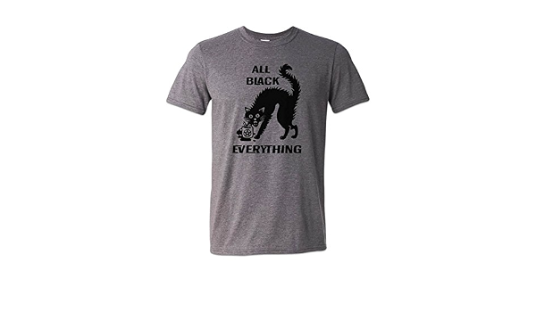 All Black Everything T-Shirt Black Cat 