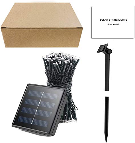 MAOKOT Solar Christmas Lights Outdoor, 8 Modes 72ft 200 LED Multicolor Solar String Lights, Waterproof Christmas Deocrative Lights for Garden Fence Holiday Decor (Multicolor)