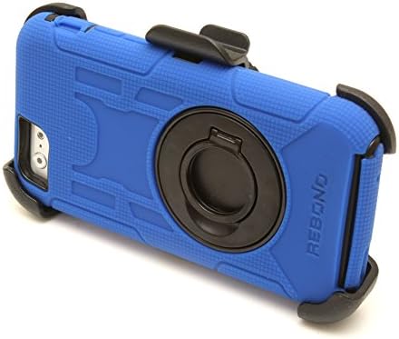 iPhone 6 Case, Rebono Rugged Shockproof Defender Case With Rotating Belt Clip &amp; Kickstand For iPhone 6 (Blue)