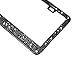 Handcrafted Bling License Plate Frames for Women, Men | 2 Pack Bedazzled Cover with Glittery Screw Caps | Stainless Steel Diamond Rhinestone License Plate Frame/Cover | Giftbox Included-Black Prong