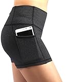 Munvot Women's Active Yoga short With Side Pocket M