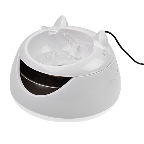 Petacc Pet Water Fountain Cat Drinking Fountain Electric Cat Water Dispenser with Night Light, Environment-friendly and Energy- Efficient, CE and ROHS Certification - Thumbnail 2