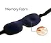 Iconic Contoured Sleep Mask Blocks Out Light, Improves Sleep for Travel, Daytime Rest. Memory Foam Eye Cavity, Adjustable Strap Fits All Sizes, Breathable Fabric, Black. FREE Travel Pouch & Ear Plugs