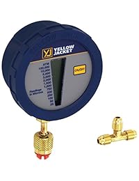 Chaqueta amarilla, vacuómetro digital LCD 69080.