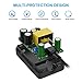 IBERLS Car Charger for DBPOWER, Sylvania, RCA, Portable DVD Player, 12V DC Power Car Cigarette Plug Portable DVD Player Power Cord to 5.5x2.1mm with 8 Connectors Car Adapter 6.5FT (White)